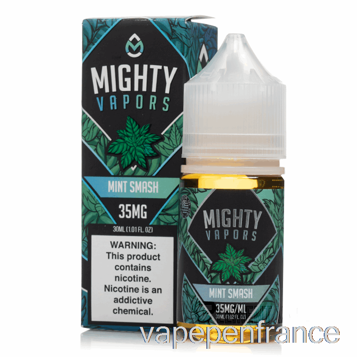 Menthe Smash - Sels Puissants - Stylo Vape 30 Ml 35 Mg